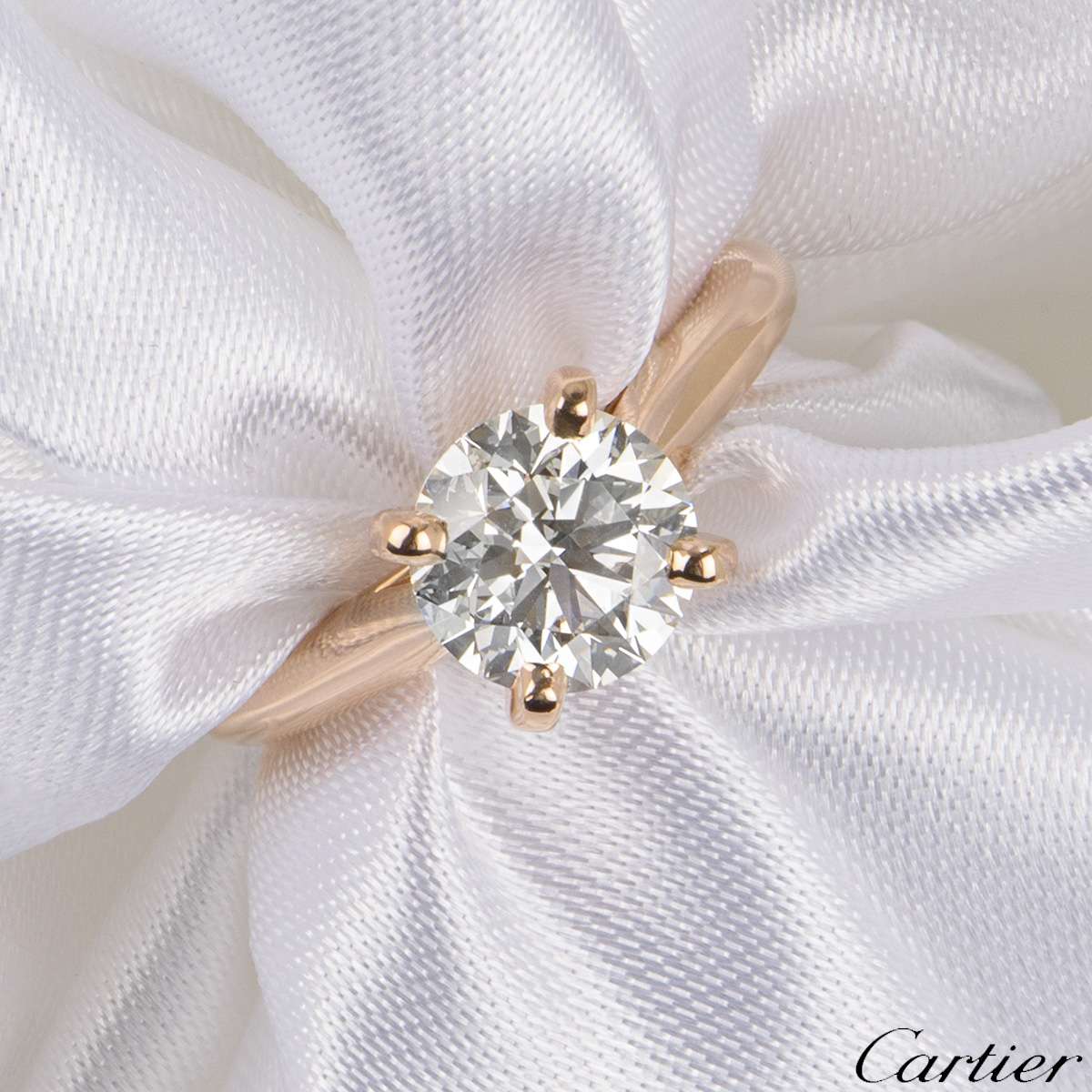 cartier rose gold engagement rings